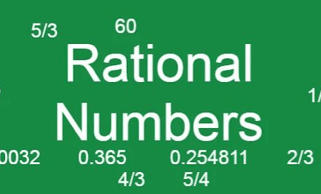 Rational numbers